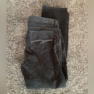 Joyous 14 Corduroy Pants Gray Stretch Straight Leg Slacks Made In Vietnam